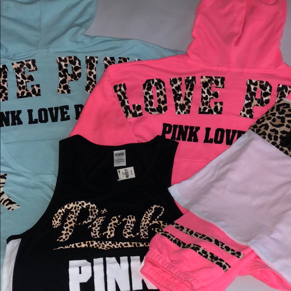Pink M/L animal print bundle
